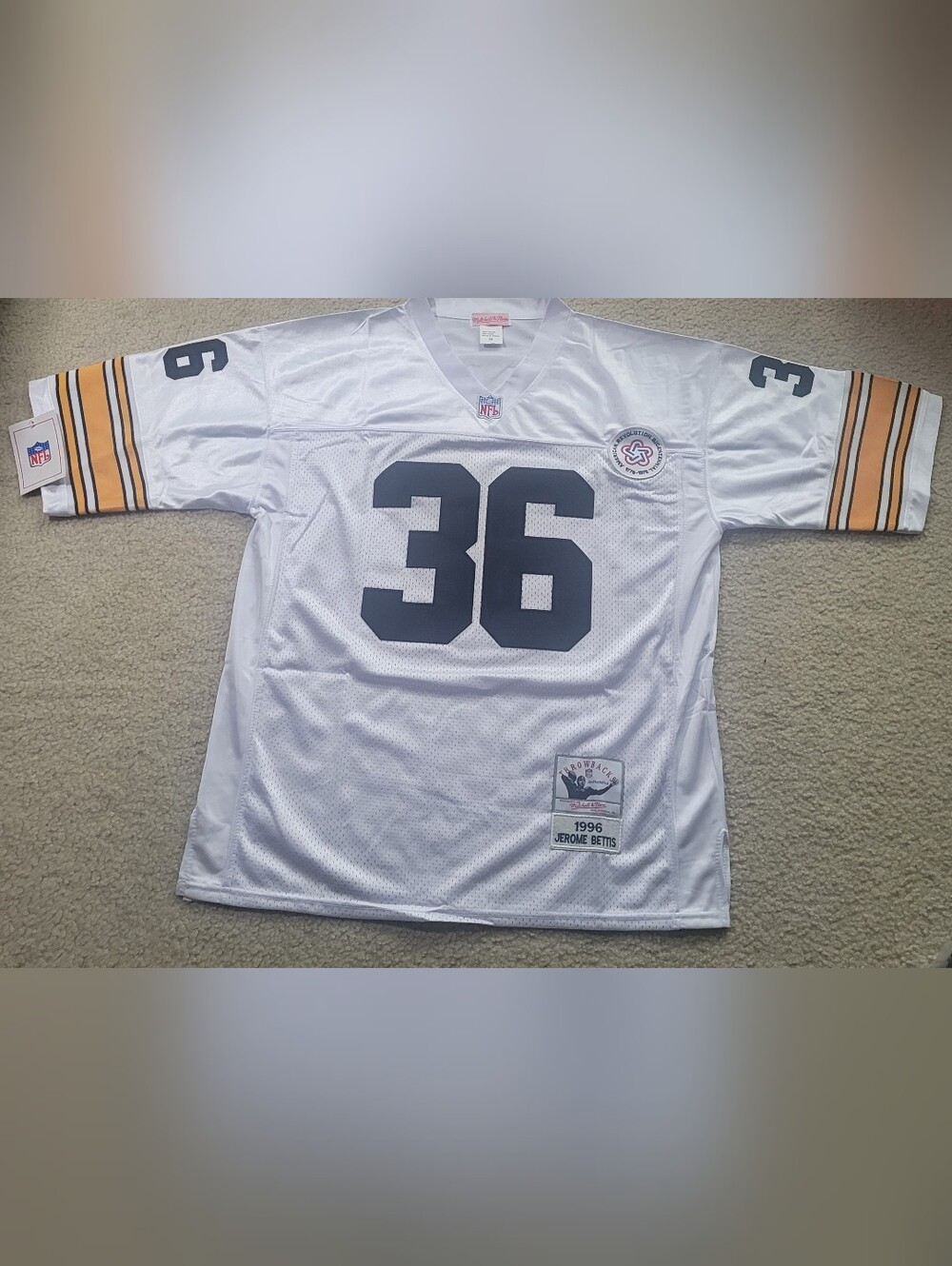 Mitchell &Ness Pittsburgh Steelers Jerome Bettis #36 1996 Throwback Jersey SZ 50
